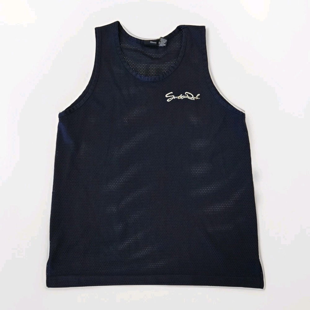Southpole Men's Basketball Jersey‎ Tank Top Size Large Mesh Navy Blue Y2K VTG